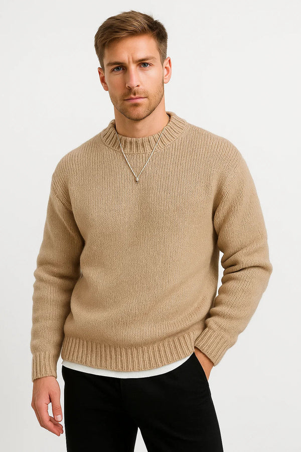 Casual Long-sleeved sweater with Round Neck