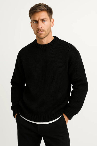 Casual Long-sleeved sweater with Round Neck