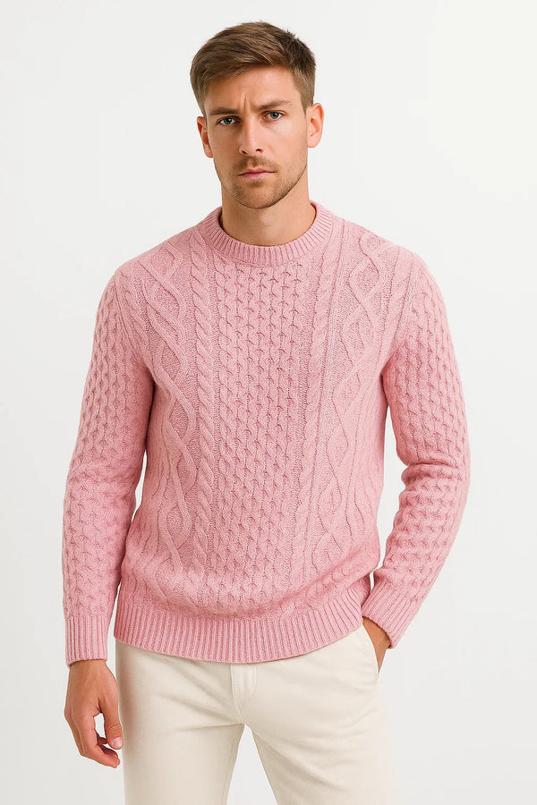Elegant Slim-Fit Sweater with Wool Blend
