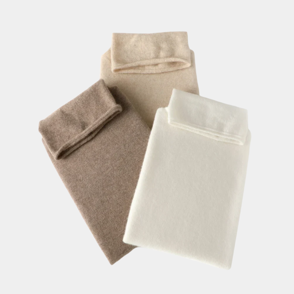 Sleeveless Slim Fit Sweater with a High Collar