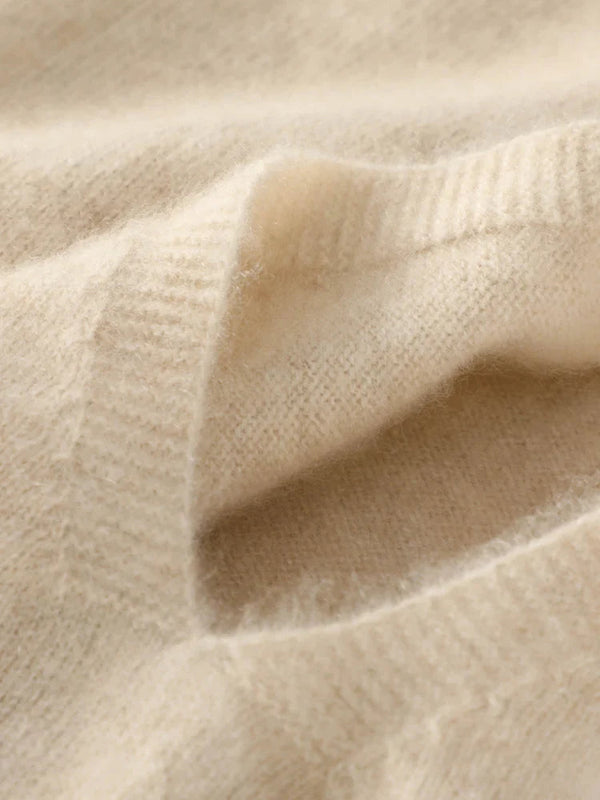 Sleeveless Slim Fit Sweater with a High Collar