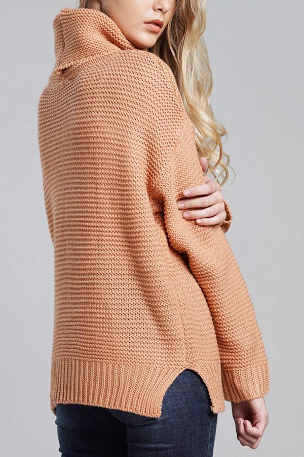 Stylish Long Sleeve Chunky Knit Sweater