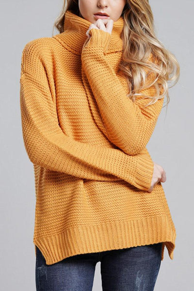 Stylish Long Sleeve Chunky Knit Sweater