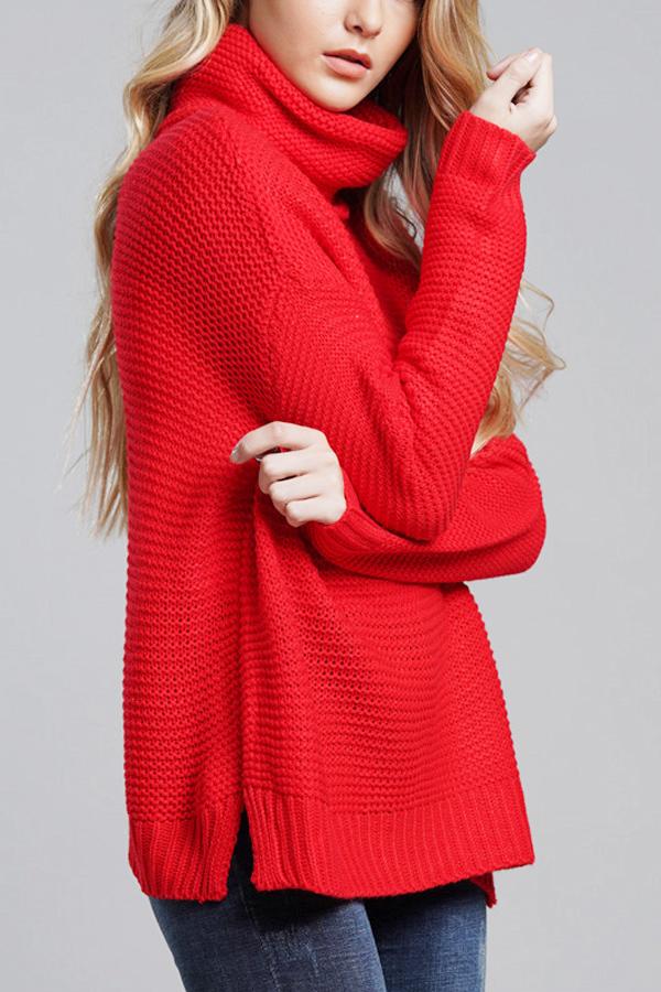 Stylish Long Sleeve Chunky Knit Sweater