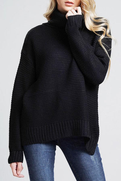 Stylish Long Sleeve Chunky Knit Sweater